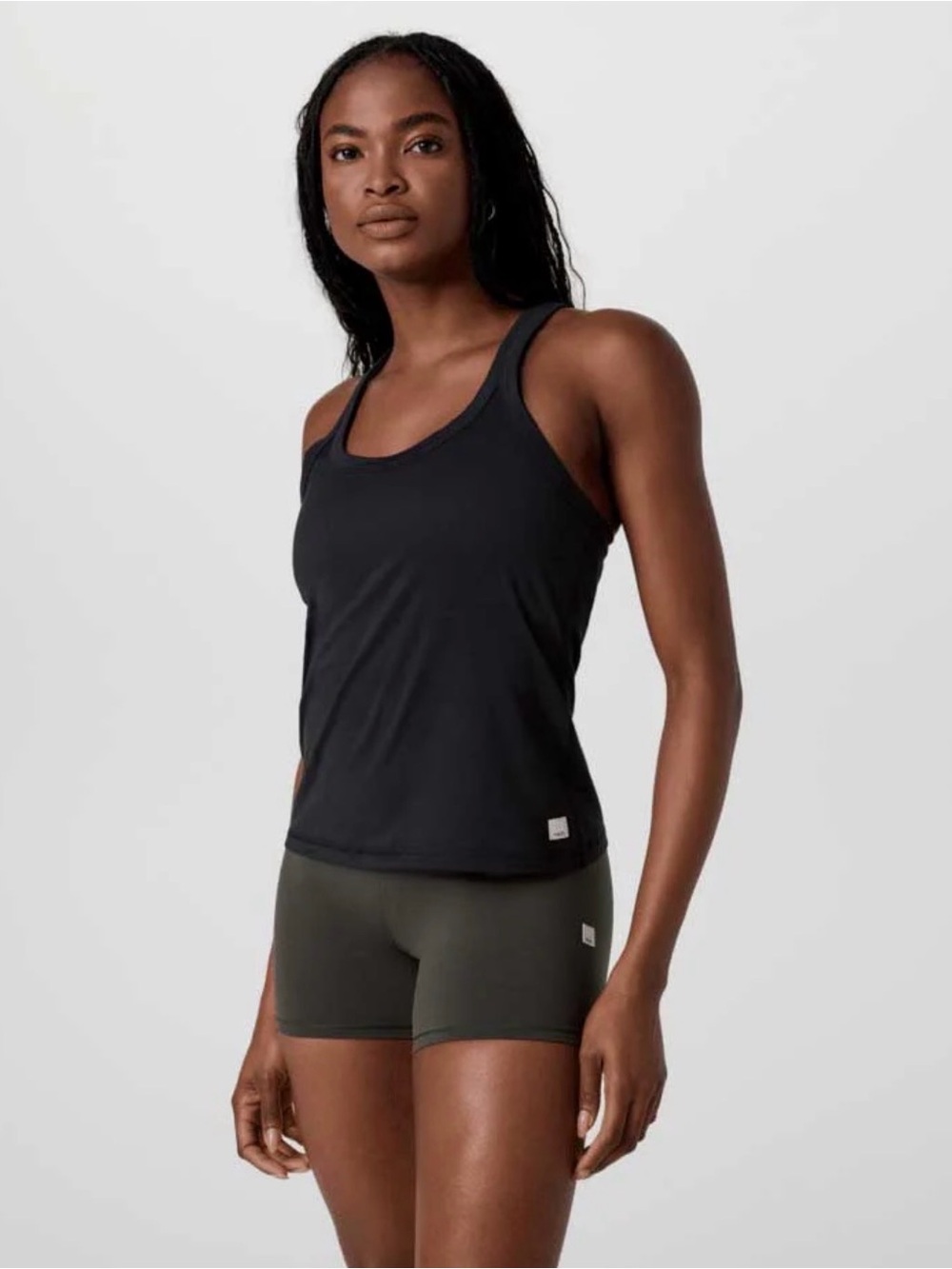 Vuori Energy Racerback Tank Top Medium Black Athletic Gym Workout